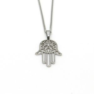 NEW Stainless steel Hamsa Hand Pendant with Chain